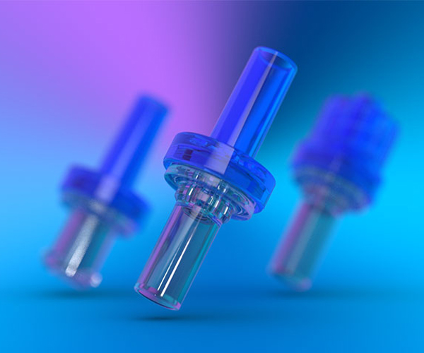 Miniature check valves in medical or chemical equipment