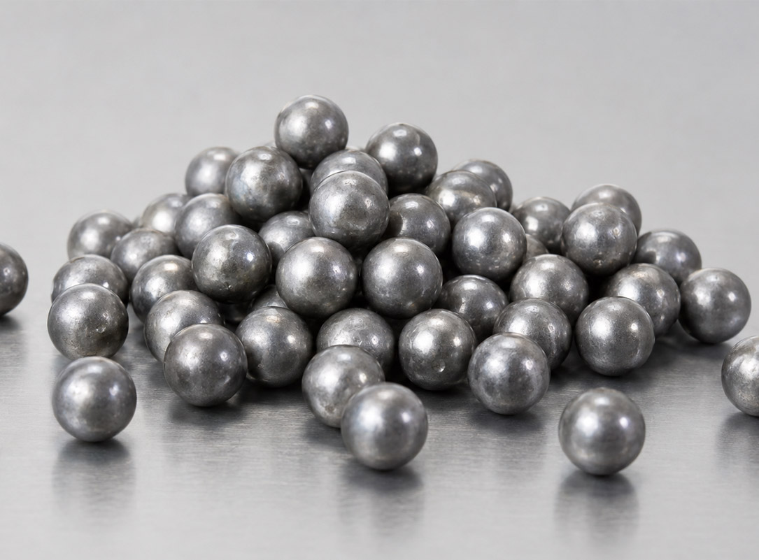 Low carbon steel balls, AISI 1010, case-hardened, 6–12 mm